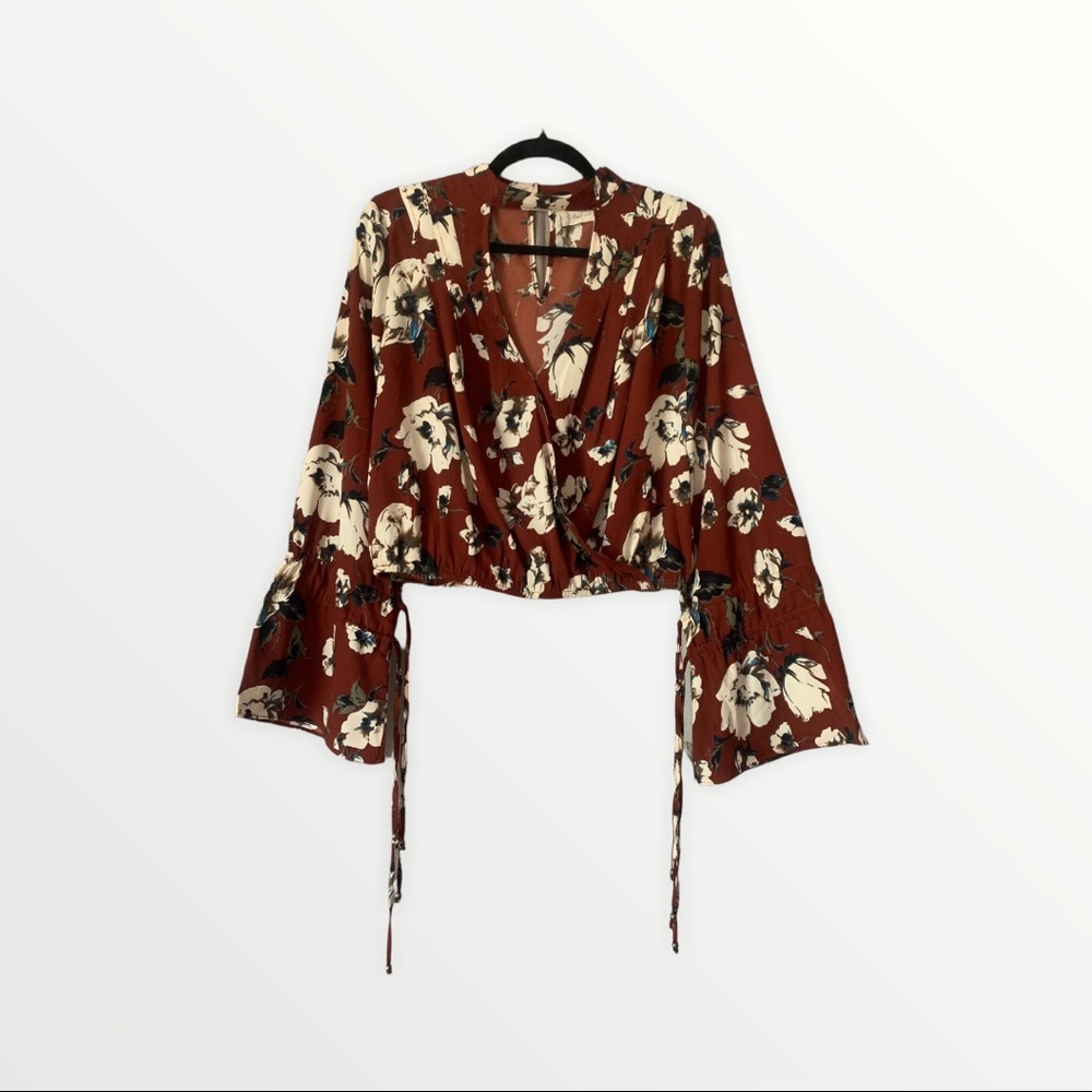 Altar’d State Satiny Floral Top